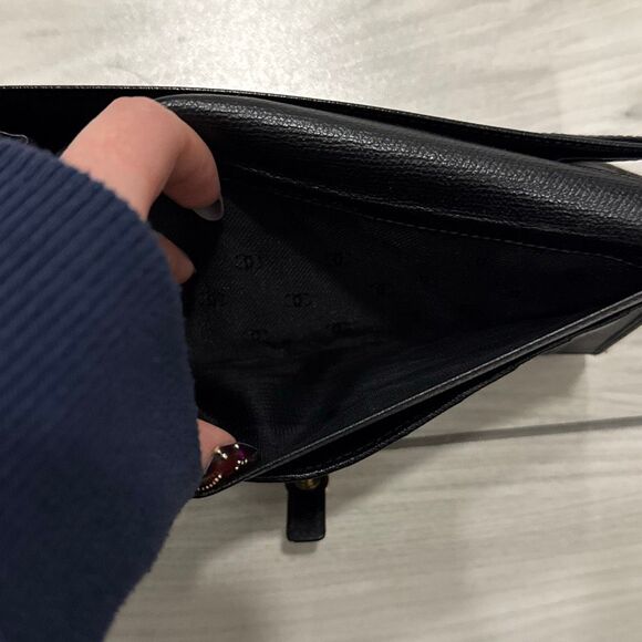 Chanel vintage CC Black Button Bifold Wallet   Authentic. Come with authenticity - Picture 7 of 14